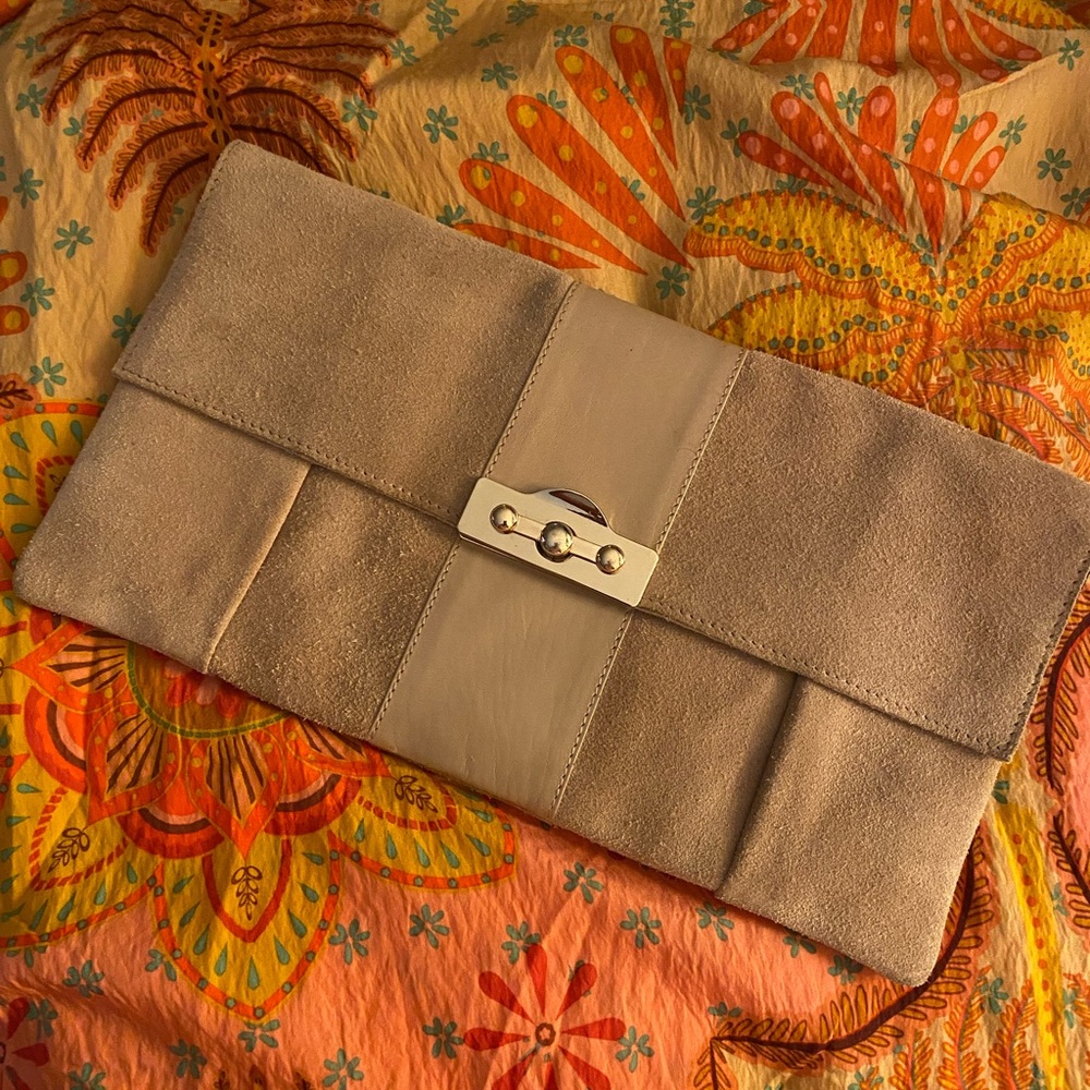ASOS Suede Leather Clutch handbag